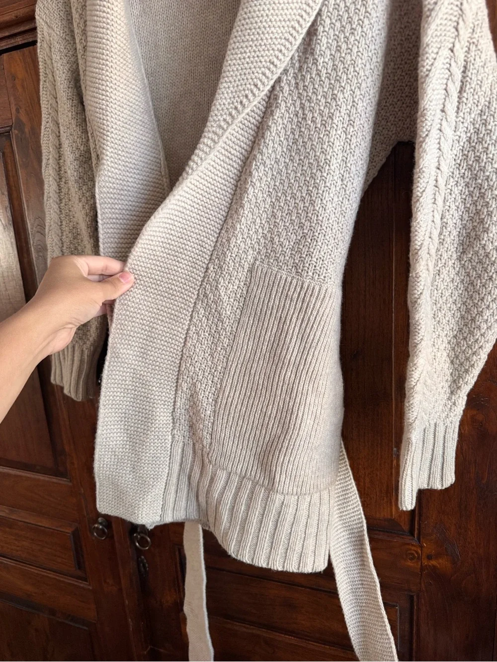 Madewell Shawl Collar Wrap Knit Open Cardigan Sweater Merino Wool